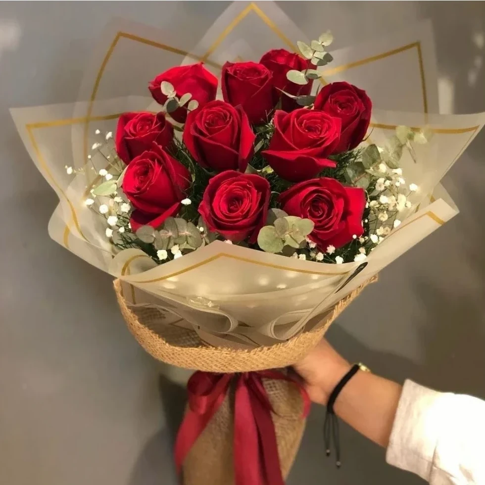11 Kırmızı Gül Buketi